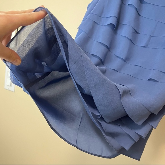 White House Black Market Sleeveless Ruffle Blouse - Picture 5 of 11